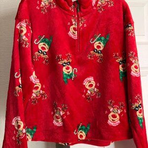 Super cute Christmas reindeer ladies top. Size XL.